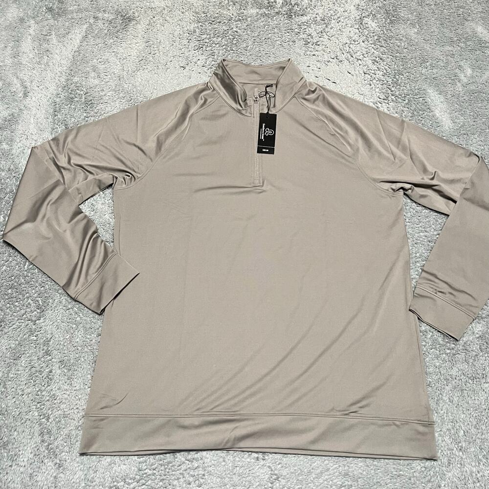 Southern Seam Shirt Mens Large Gray Quarter Zip Golf Performance Long Sleeve